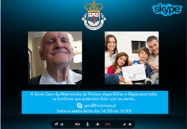 Santa Casa no Skype
